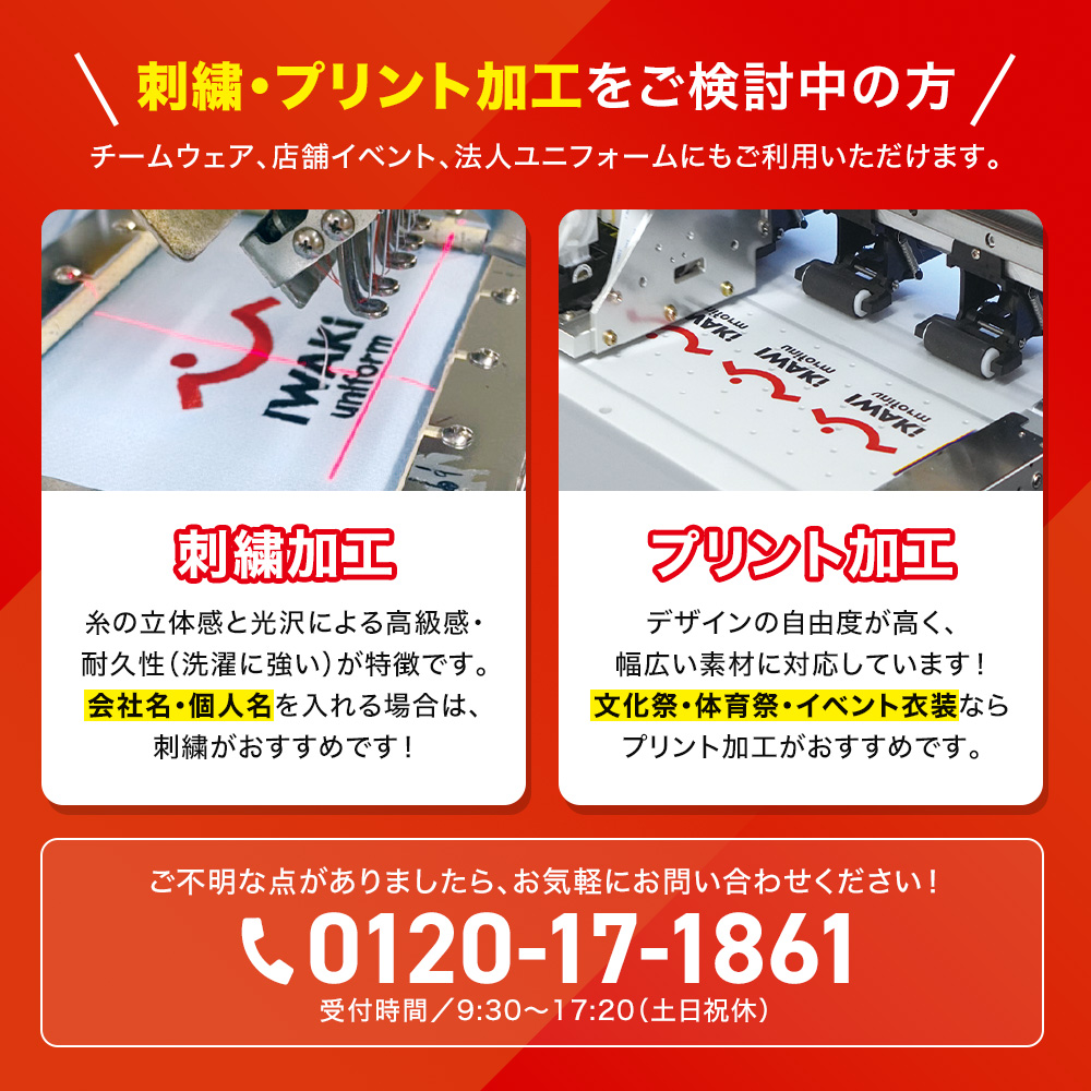 二次加工の案内
