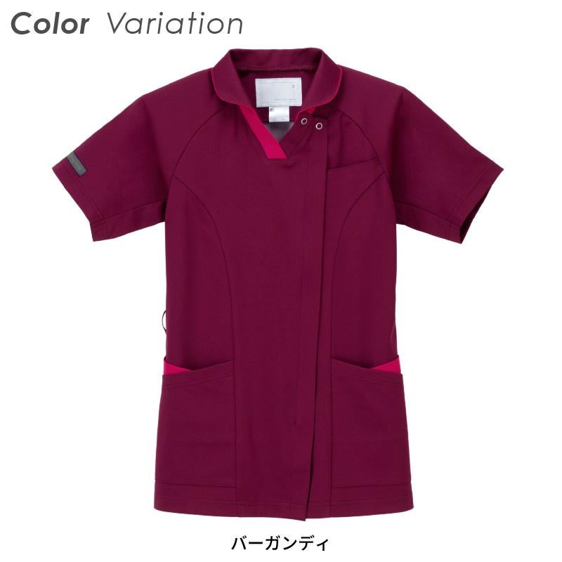 男女兼用ハイブリッドメディウェア スクラブ 介護 医療 プロファンクション[AY4232/ナガイレーベン]（SS-BL）