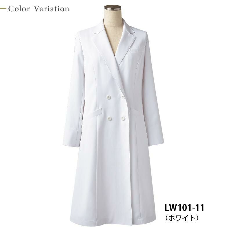 ドクターコート（長袖） 女性 S-3L[LW101-11/住商モンブラン×ローラアシュレイ]