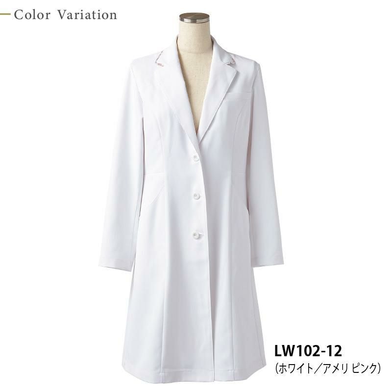 ドクターコート（長袖） 女性 S-3L[LW102-12/住商モンブラン×ローラアシュレイ]