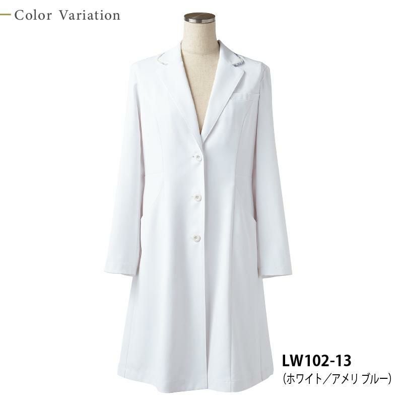 ドクターコート（長袖） 女性 S-3L[LW102-12/住商モンブラン×ローラアシュレイ]
