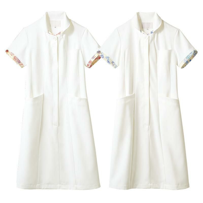 ナースワンピース（半袖） 女性 S-3L[LW401-12/住商モンブラン×ローラアシュレイ]