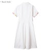 ナースワンピース（半袖） 女性 S-3L[LW401-12/住商モンブラン×ローラアシュレイ]