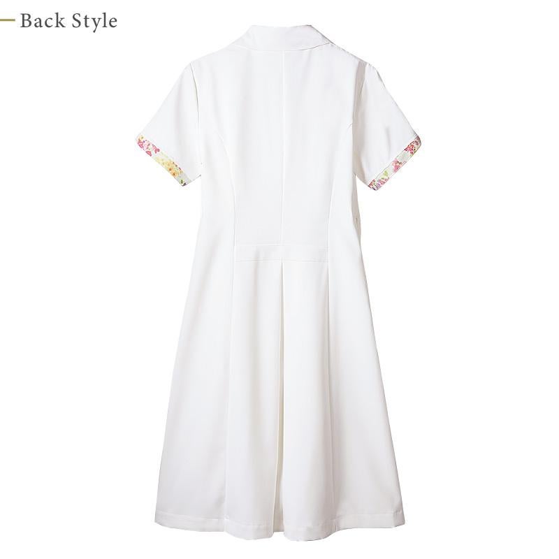 ナースワンピース（半袖） 女性 S-3L[LW401-12/住商モンブラン×ローラアシュレイ]