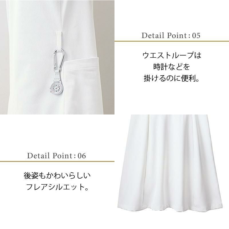 ナースワンピース（半袖） 女性 S-3L[LW402-12/住商モンブラン×ローラ