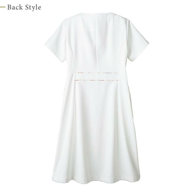 ナースワンピース（半袖） 女性 S-3L[LW411-12/住商モンブラン×ローラアシュレイ]
