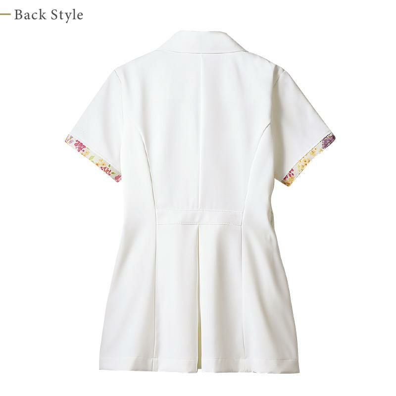 ナースジャケット（半袖） 女性 S-3L[LW801-12/住商モンブラン×ローラアシュレイ]