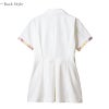 ナースジャケット（半袖） 女性 S-3L[LW801-12/住商モンブラン×ローラアシュレイ]