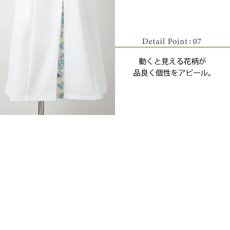 ナースジャケット（半袖） 女性 S-3L[LW802-12/住商モンブラン×ローラアシュレイ]
