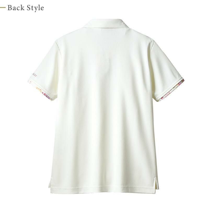 ニットシャツ（半袖） 女性 S-3L[LW201-12/住商モンブラン×ローラアシュレイ]