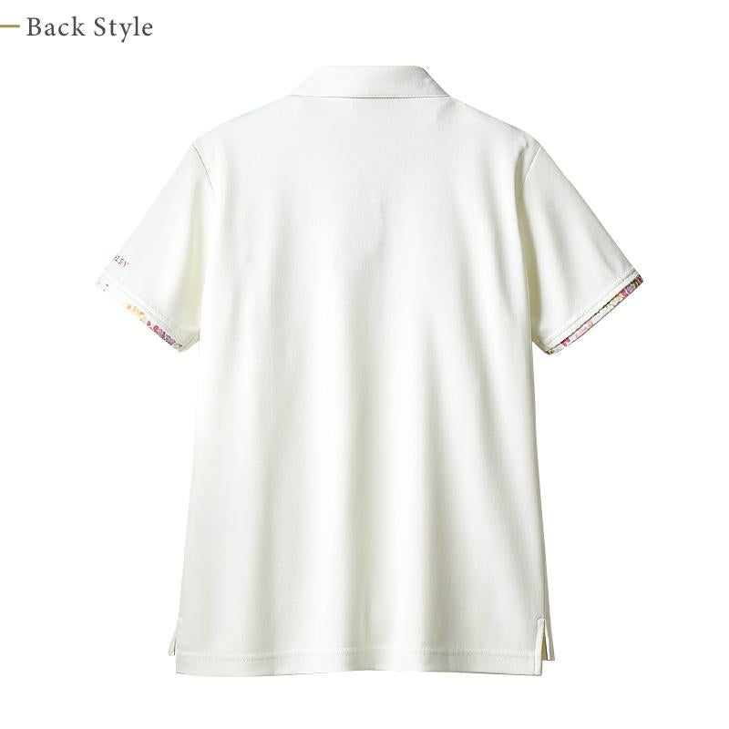 ニットシャツ（半袖） 女性 S-3L[LW201-12/住商モンブラン×ローラアシュレイ]