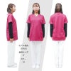 介護 スクラブ キラク・男女兼用・制菌加工・制電・スーパーストレッチ（トンボ/CM300）（SS-3L）