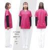 介護 スクラブ キラク・男女兼用・制菌加工・制電・スーパーストレッチ（トンボ/CM300）（SS-3L）
