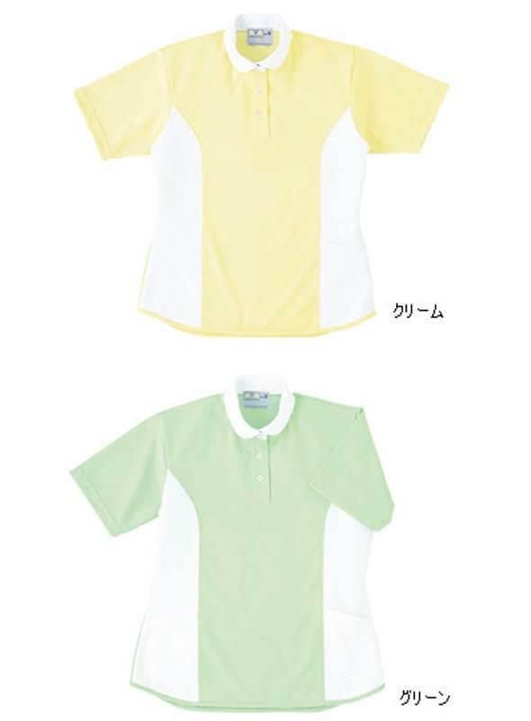 介護 レディスケアワークシャツ[トンボ/CR086]切替/吸汗速乾/制電