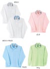 介護 長袖ポロシャツ[トンボ/CR116]ライン/吸汗速乾/男女兼用