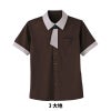 介護 半袖ニットシャツ[カーシー/HM-2629]ネクタイ風/男女兼用/吸汗速乾/ストレッチ/防透