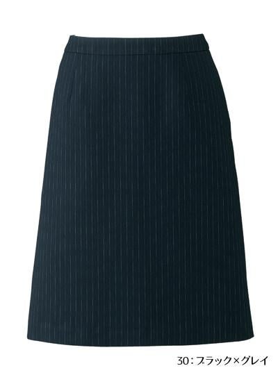 事務服 Aラインスカート[ボンマックス/AS2284]ピンストライプ