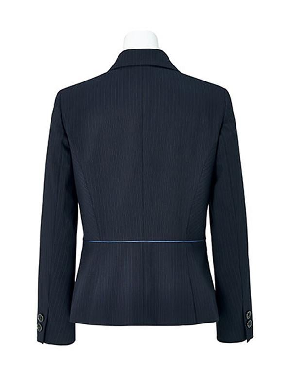 事務服 ジャケット[ボンマックス/LJ0170]ストライプ/パイピング｜事務