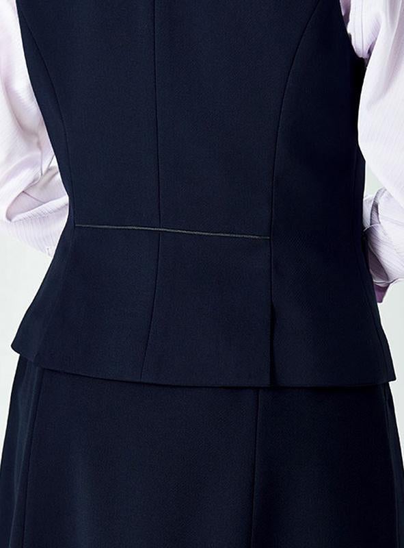 事務服 ベスト[ボンマックス/LV1182]無地/高級感/ストレッチ｜事務服