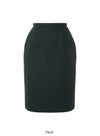 事務服 タイトスカート(レギュラー丈)[チクマ/UF3507]無地