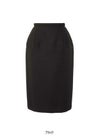 事務服 タイトスカート(セミロング丈)[チクマ/UF3508]無地