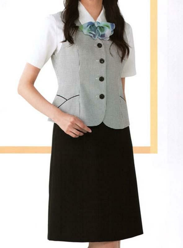 事務服 Aラインスカート[チクマ/UF3510]無地