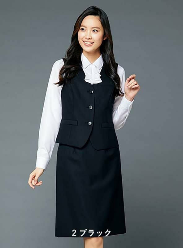 事務服 タイトスカート[チクマ/UF3516]無地/ストレッチ/防シワ