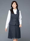 事務服 Aラインスカート[チクマ/UF3517]無地/ストレッチ/防シワ