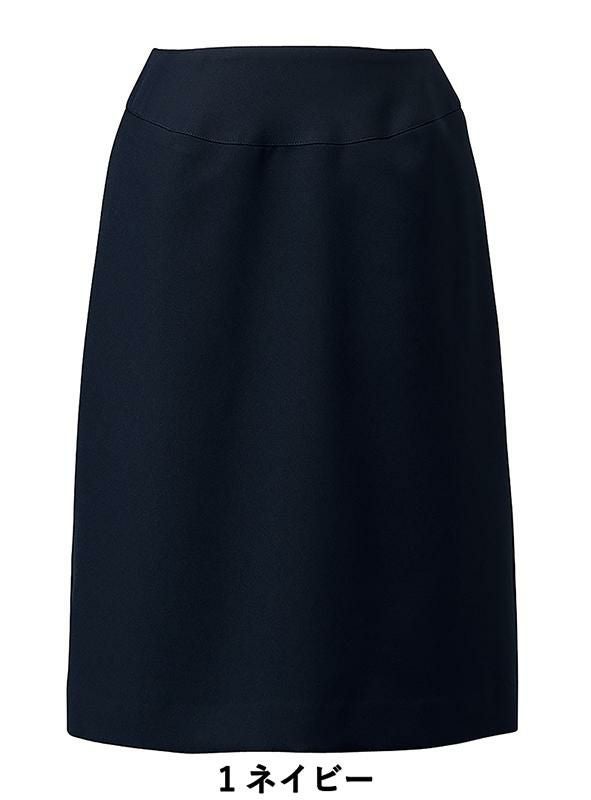 事務服 美形/Aラインスカート[神馬本店/E2451]無地/ストレッチ/リーズナブル