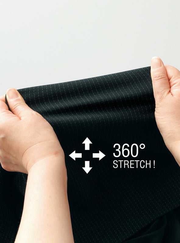 事務服 パンツ[神馬本店/SA130P]ストライプ/ストレッチ