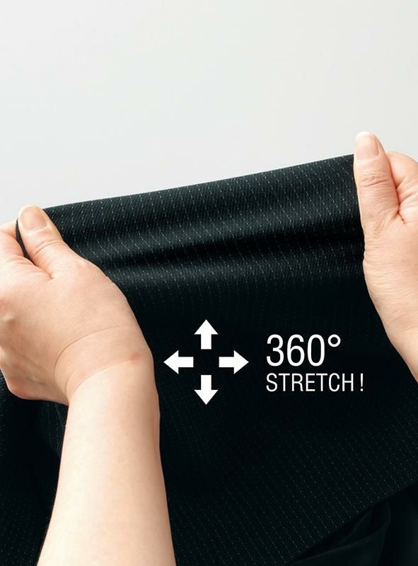 事務服 美形/マーメイドスカート[神馬本店/SA135S]ストライプ/ストレッチ