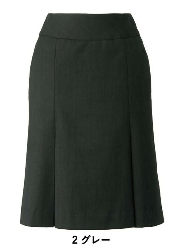 事務服 美形/マーメイドプリーツスカート[神馬本店/SA167S]無地/ストレッチ