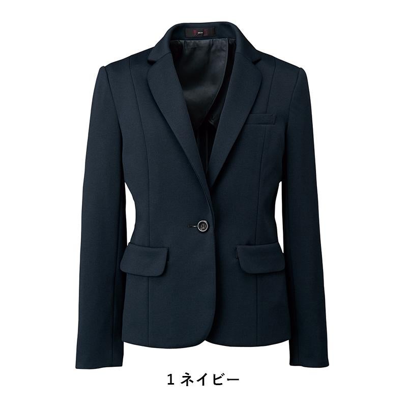 事務服 美形/ジャケット[神馬本店/SA320J]無地/ストレッチ/毛玉防止