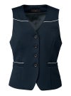 事務服 ベスト[神馬本店/SA320V]無地/ストレッチ/背ベルト付/毛玉防止