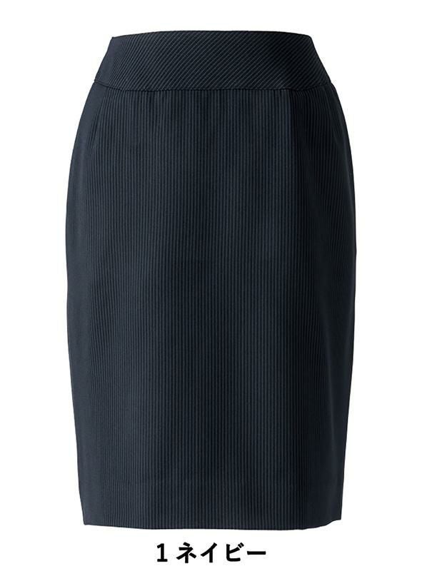 事務服 美形/タイトスカート[神馬本店/SA345S]ストライプ/ストレッチ