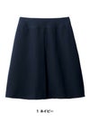 事務服 美形/フレアプリーツスカート[神馬本店/SS615S]無地/春夏用