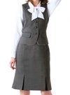 事務服 マーメイドラインスカート[カーシー/EAS-382]ストライプ/ストレッチ/軽量