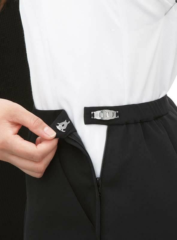 事務服 マーメイドラインスカート[カーシー/EAS-647]ストライプ/ストレッチ