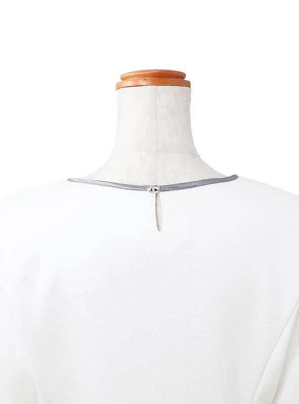 事務服 七分袖プルオーバー[カーシー/EWT-631]無地/ニット/ストレッチ