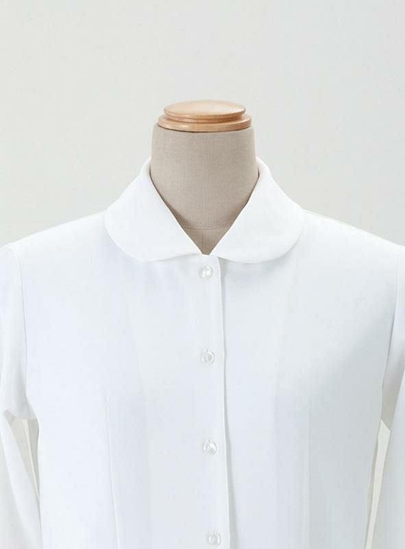 事務服 長袖ブラウス[アンジョア/01170]リボン付/吸汗速乾