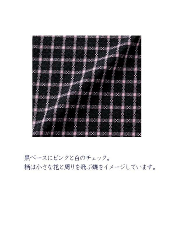 事務服 オーバーブラウス[アンジョア/26255]チェック/リボン付