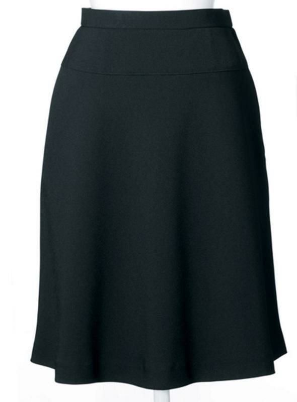 事務服 フレアースカート[アンジョア/51412]無地/ストレッチ