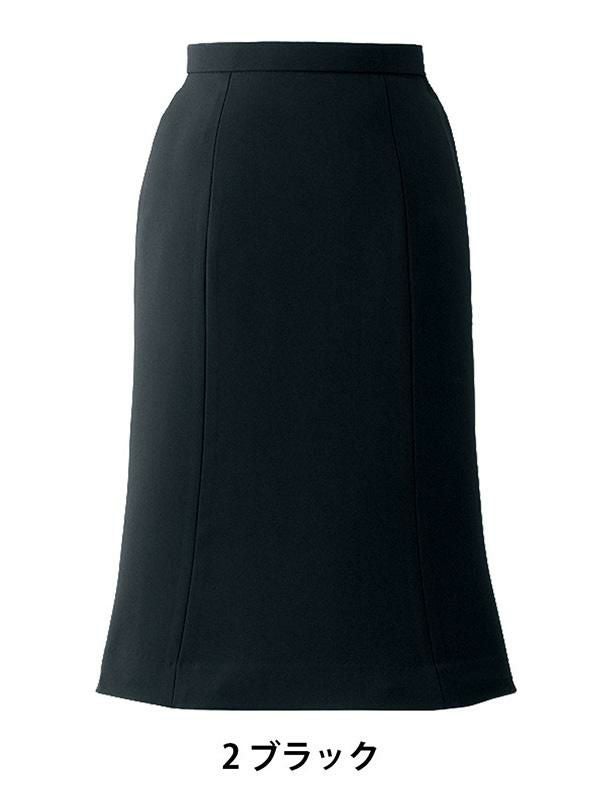 事務服 ボックススカート[アンジョア/51415]無地/ストレッチ