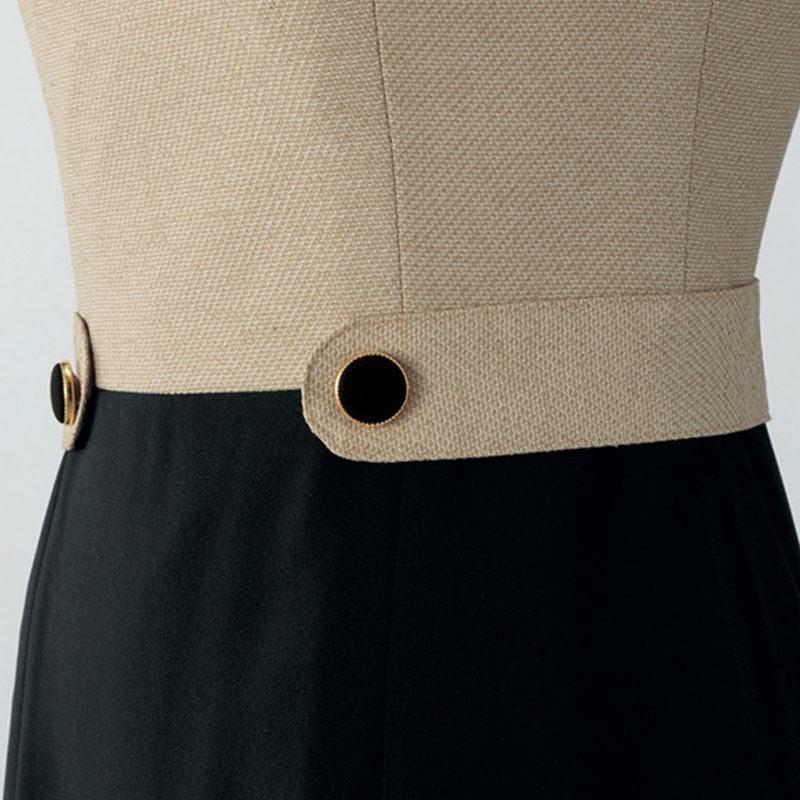 事務服 ワンピース[アンジョア/61520]無地