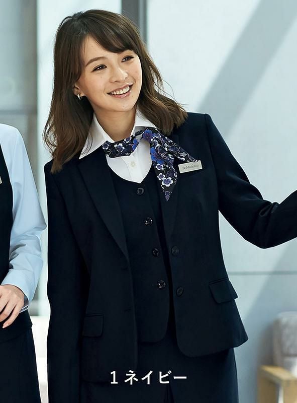 事務服 ジャケット[アンジョア/81415]無地/ストレッチ