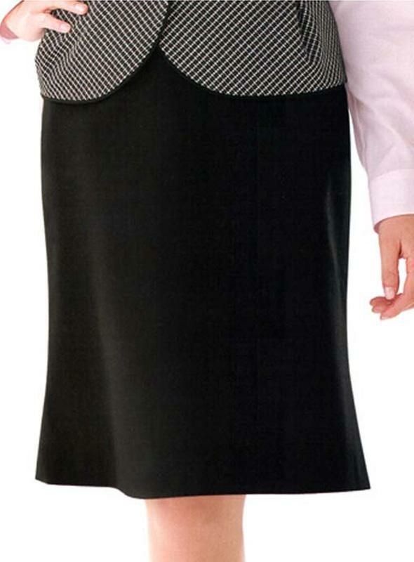 事務服 アジャスター付マーメードスカート[フォーク/FS45738]無地