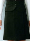 事務服 アジャスター付ラップスカート[フォーク/FS45759]無地/巻き
