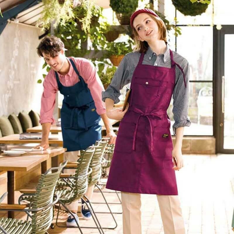胸当エプロン［アイトス/AZ64280］Wrangler ラングラー｜飲食店制服