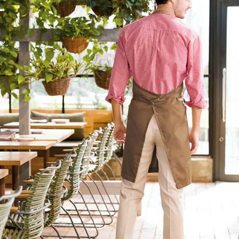 胸当エプロン［アイトス/AZ64280］Wrangler ラングラー｜飲食店制服