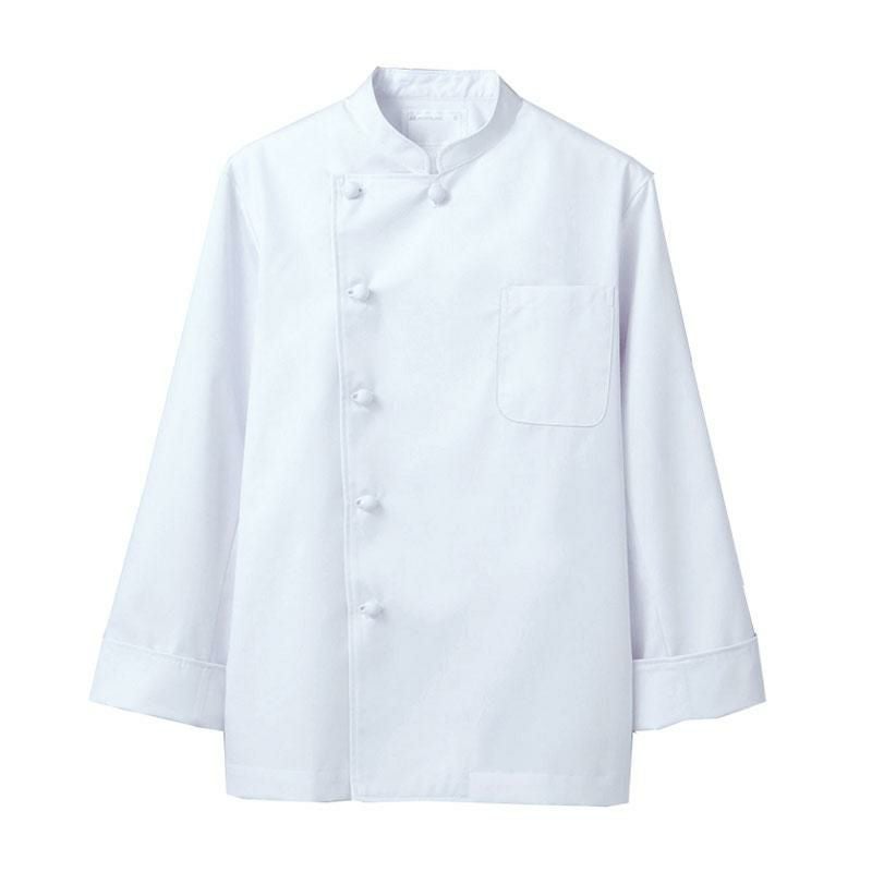 中央ボタン デザインコックコート 住商モンブラン 6-921 抗菌加工/制電/男女兼用